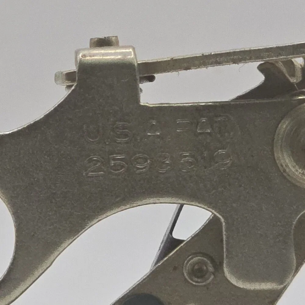 Vintage Greist Ruffler Low Shank Sewing Machine Foot Attachment US Pat 2593519